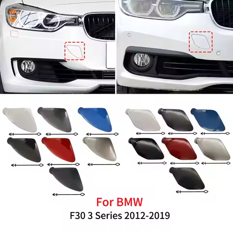 For BMW F30 F31 Car Front Bumper Tow Hook Cover Cap Black White Silver Red Blue For BMW 3 Series 318