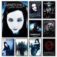 E-Evanescence A-Amy Lee Poster Sticky Wall Art Printing Waterproof Home Living Bed Room Bar Aestheti