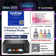 Brother DCP-T230 Ink Tank Printer Print Scan Copy BTD100BK BTD100C BTD100M BTD100Y CISS REFILL