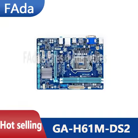 GA-H61M-DS2 Desktop Motherboard H61 Socket LGA 1155 i3 i5 i7 DDR3 16G uATX UEFI BIOS H61M-DS2