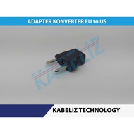US to EU adapter connection / over plug adapter plug flat to round electrical connection plug