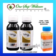 UPHAVIT MULTIVITAMIN SYRUP 120ML / 30ML REPACKING / 120ML FOC SYRINGE 3CC (EXP:06/2027)