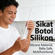 Glass Brush Washing Brush Bottle Brush Silicone Brush Cleaning Brush Silicone Bottle Brush Baby Bott