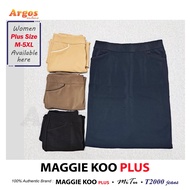 ARGOS [60188] Women Plus Size M-5XL Stretchable High Waist A-Line Skirts with Pockets (No Lining) MA