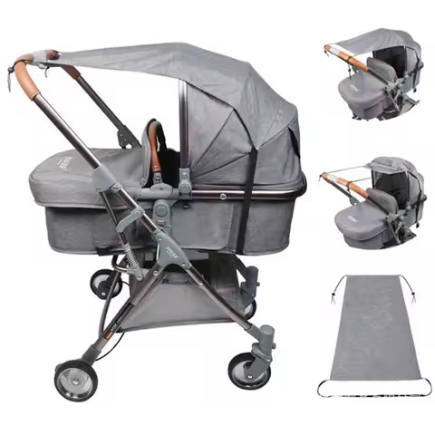 Baby Stroller Sun Shield Protector Universal Summer Outdoor Baby Pram Roof Anti Sun Coves Pushchair