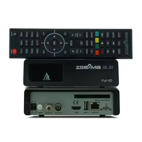 Zgemma h8.2h 1080p Enigma2 Linux OS TV decoder DVB-S2 + T2/C satellite TV receiver