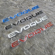 EVOQUE RANGE METAL STICKER EMBLEM EVOQUE 3D METAL EMBLEMRover - biru