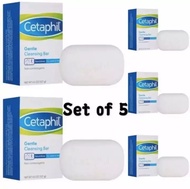 ( Set of 5 ) Wholesale Cetaphil Gentle Cleansing Antibacterial Soap Bar 127g