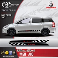 👍👍 TOYOTA WISH CAR BODY STICKER SET WISH - A06