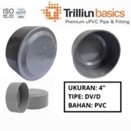 Dop 4 in pvc pipe cover/