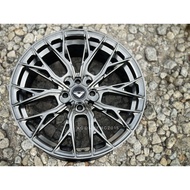 New Car Sport Rim VORSTEINER Wheels 17x7.5J 8x100/114.3 ET35 Hyper Black - READY STOCK