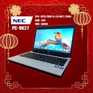 โน๊ตบุ๊คมือสอง Notebook NEC รุ่น PC-VK27 i5 gen4 เล่นเน็ต ดูหนัง ฟังเพลง คาราโอเกะ ออฟฟิต (รับประกัน 3 เดือน)