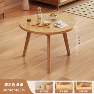 圓形餐桌 圓桌 家用小戶型原木風桌子 餐飲咖啡店圓形餐桌（平行進口）（快遞送貨上門）