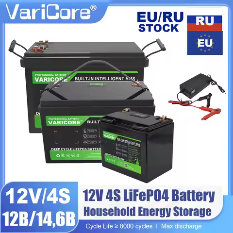 12V/12.8V 340Ah 200Ah 310Ah 180ah LiFePO4 battery Lithium iron phospha For Inverter RV Camping Off-R