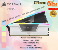 CORSAIR VENGEANCE RAM DDR5(5600) 32GB (16GBX2)  RGB BLACKWHITE (LT)