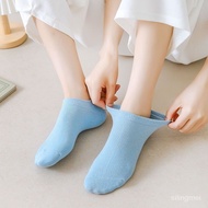Breathable Short Tube Mesh Socks Color Short Socks Deodorant Casual All-Match 100% Spring Summer Women Autumn Women Sweat-Absorbent Pure Cotton