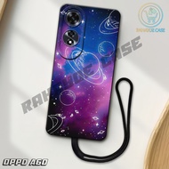 J9 - Latest Oppo A60 4G Softcase 2024 - A60 4g pro camera softcase - GALAXY motif - Flexible Rubber 