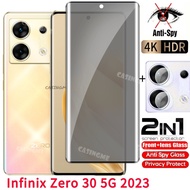 Infinix Zero 30 40 5G 2023 Private Tempered Glass Full Cover Screen Protector Anti Peek Privacy Film