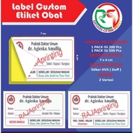 CUSTOM PRINTING Syrup Medicine Etiquette and tablet, Medicine Stickers, External Medicine Etiquette