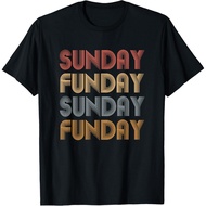 Vintage Adult Clothes Sunday Funday T-Shirt Fashion Clothing Tops T-shirts for Men and Women Latest 