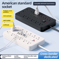 US standard socket Mexico19Combination13usb3c American power extension cord multi-socket power strip