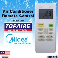 MIDEA / TOPAIRE Air Cond Aircon Aircond Remote Control Replacement
