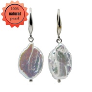 Baroque Pearl Earrings White Natural Pearl 925 Silver Jewelry Fashion Jewelry Women Earrings