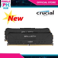 PinkleHub CRUCIAL Ballistix 16GB (2x8gb) DDR4-2666 Desktop Gaming Memory-Black (BL2K8G26C16U4B)