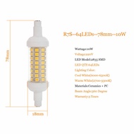 4 cái Dimmable R7S đèn LED j78 j118 J135 AC 220V 2835smd 64 80 140 LED 78mm 118mm 135mm Spotlight th