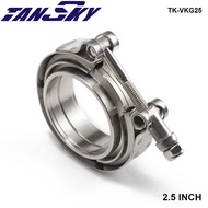 TANSKY 2.5" V-band clamp fit all style exhaust system TK-VKG25