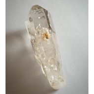 天然平顶骨干水晶权杖原石, 透亮/超多水胆道/腐蚀洞口/2颗大水胆/彩虹 Natural Clear Quartz Crystal Sceptre, The Queen of Wands/Enhydr