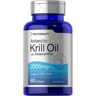 Horbaach Antarctic Krill Oil 2000mg with Astaxanthin