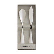 COPPER THE CUTLERY | 100%純銅製 COPPER 2件組 鍍銀 亮面