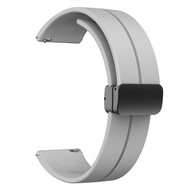 Magnetic Folding Buckle Band for Zeblaze Vibe 7 Pro/Vibe 7 Lite Silicone Strap 22mm for Zeblaze Vibe7 Watchband Bracelet