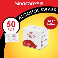 SINOCARE ALCOHOL SWAB ALCOHOL PAD 50PCS