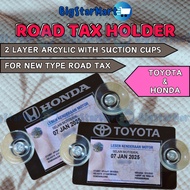 Roadtax Holder New Roadtax Holder Small New with suction cup 2024 Toyota Honda Type R TRD Cover Road