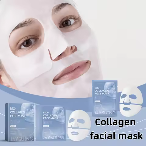 Jaysuing Collagen hydrating facial mask brightens skin tone and tightens skin with hyaluronic acid m