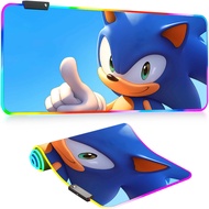 Mouse Pad RGB Gaming Mause Pad Colour LED Lighting Mousepad Desk Mat COD Esports Room Setup