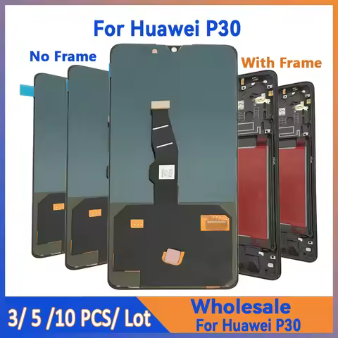 Wholesale3/5/10 Pieces/Lot For Huawei P30 LCD Screen Touch Assembly Touch Display ELE-L29 ELE-L09 AL