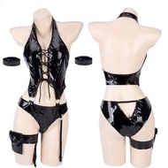 情趣內衣sexy lingerie 誘惑連體皮衣 3588