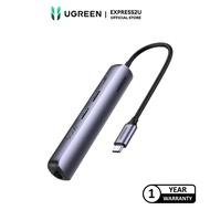 UGREEN USB-C 3.1 GEN 1 MINI HUB 2*USB-A 3.0+HDMI 4K+RJ45 GIGABIT+PD 100W ALUMINUM CASE