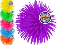 JA-RU Googly Puffer Ball Rubber Stretchy Spike Ball (2 Units Assorted) Soft Squishy Ball & Stretchab