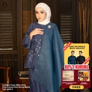 ZOE ARISAH Arcenda Kurung Moden Premium Organza Lace Bercorak Baju Raya 2026 Floral Muslimah Wanita 