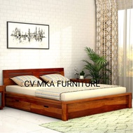tempat tidur dipan kayu - 100x200