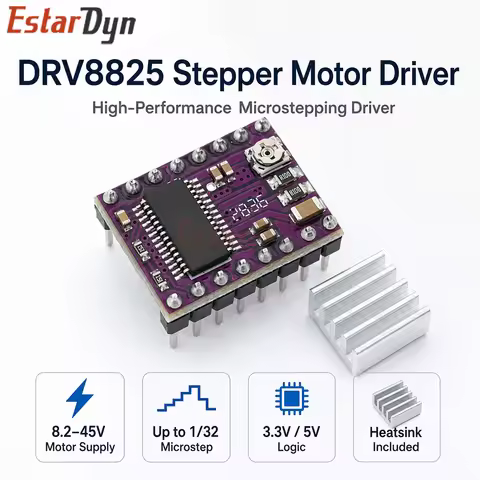 Estardyn DRV8825 Stepper Motor Driver Module 1.5A 1/32 Microstep, A4988 Pin Compatible for 3D Printe