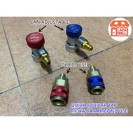 ADAPTER CAR AIRCOND Hose gas HIGH/LOW side R134A QUICK COUPLER ADAPTER socket check gas automobile kereta gas tap 汽车冷气接头