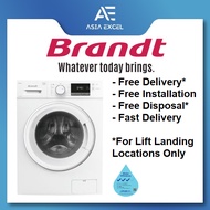 BRANDT WFB183QWA 8KG INVERTER FRONT LOAD WASHING MACHINE