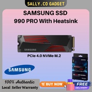 [Ready Stock]Samsung 990 PRO with Heatsink NVMe M.2 SSD 2TB Laptop Desktop PC SSD