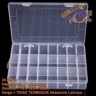 Mall compartment 24 slot J24D 24 Slot Divider Jewelry Storage Box Adjustable Grid Box ring necklace 