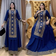 Hindi Anarlidah Kejora Dress with Rayon Twill Embroidery, Ld 110 Pb 138
